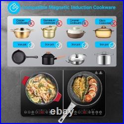 Cocina de inducción con 2 quemadores y control independiente, cuerpo ultrafino Cocina de inducción con 2 quemadores y control independiente, cuerpo ultrafino