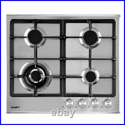 Comfee 60cm Gas Cooktop Stainless Steel 4 Burners Kitchen Stove Cook Top NG LPG