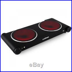 Commercial Convection Double Burner Electric Stove Cooking Cooktop Portable NEW