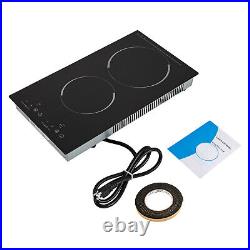 Commercial Electric Ceramic Cooktop Hotels 2 Burners Stove Touch Control Cooker