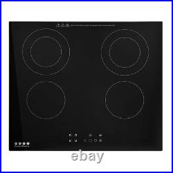 Commercial Electric Cooktop Ceramic Stove 4 Burners Touch Control