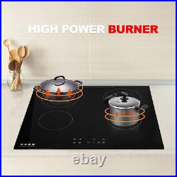 Commercial Electric Cooktop Ceramic Stove 4 Burners Touch Control 6800W