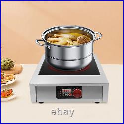 Commercial Electric Induction Cooktop Electric Hot Plate LED Screen 3500W 110V