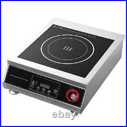 Commercial Electric Induction Cooktop One Burner Electric Hot Plate Touch 110V