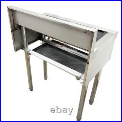 Commercial Gas Stove Double Burner 2 Propane Cooktop Flame Protection 4.5kW