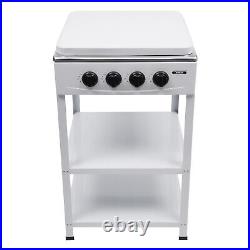 Commercial Restaurant Kitchen Stand 4 Burners Cooking Gas Stove Set With Cover