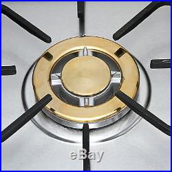 Cook Top 30 Stainless Steel Built-in 5 Burners Stove LPG/NG Gas Hob Cooktops