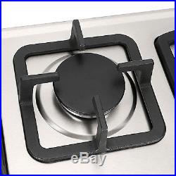 Cook Top Gas 28 Stainless Steel 3 Burners Built-In Stove NG Gas Cooktop Cooker