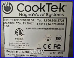 CookTek Commercial Induction Range Cooktop MCD2502F BUILT-IN DROP-IN 2 Burner