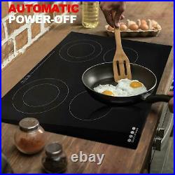 Cooktop 4 stoves smooth top Hob Touch 2319 inches built-in electric stoves 220V