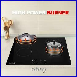 Cooktop 4 stoves smooth top Hob Touch 2319 inches built-in electric stoves 220V