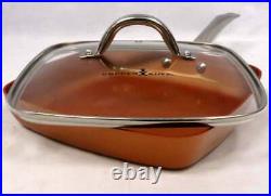 Copper Chef Induction Cooktop with11 Casserole Pan & 9.5 Fry Pan Steamer Panini
