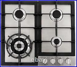 Cosmo 24 in. Gas Cooktop with 4 Sealed Burners, Drop-In Counter-Top Cooker