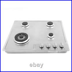 Cosmo 640STX-E 24 Gas Cooktop with 4 sealed Burners, Counter-Top Cooker Cooktop
