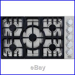 DCS by Fisher & Paykel 36 36 Inch CDU365N 5 Burner Drop-in Gas Range Cooktop