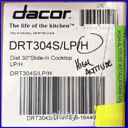 Dacor DRT304SLPH 30 Propane High Altitude Rangetop Stainless