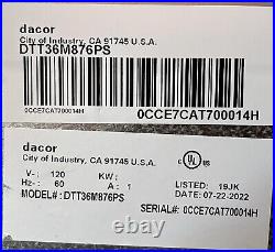 Dacor DTT36M876PS Contemporary Series 36 Inch Smart Liquid Propane Rangetop