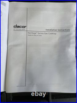 Dacor Professional HCT365GSNG 36 Inch Gas Cooktop with 5 Sealed Burners