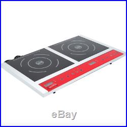 Double Countertop Induction Range/Cooker Restaurant Home NSF 120V 1800W IC18DB