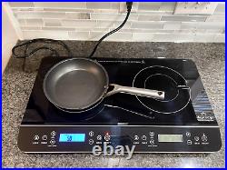 Duxtop LCD Portable Double Induction Cooktop 1800W Digital Electric Countertop