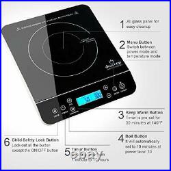 Duxtop Portable Induction Cooktop Countertop Burner Induction Hot Plate with