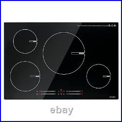 ECOTOUCH 4 Burner Induction Cooktop 30 Inch With Booster, 220-240v 7200W Built-In