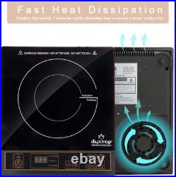 Effortless Cooking with 1800W Gold Induction Cooktop Digital Control and Timer