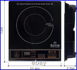 Effortless Cooking with 1800W Gold Induction Cooktop Digital Control and Timer