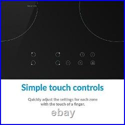 ElectriQ 60cm 4 Zone Induction Touch Control Hob eiQ60INDTOUCH