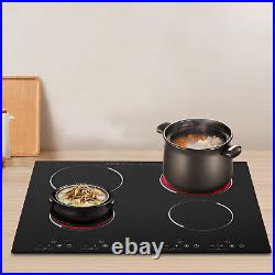 Electric Ceramic Cooktop with4 Burners Sensor Touch Control Kids Safety Lock 3000W