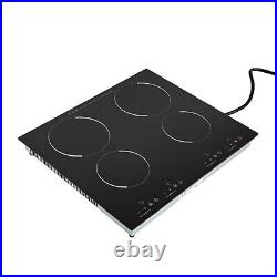 Electric Ceramic Cooktop with4 Burners Sensor Touch Control Kids Safety Lock 3000W