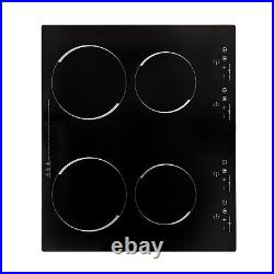 Electric Ceramic Cooktop with4 Burners Sensor Touch Control Kids Safety Lock 3000W