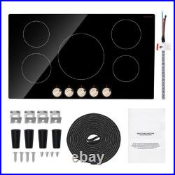 Electric Cooktop 12/24/30/36 Ceramic Induction Cooker 2/4/5 Burners Knob