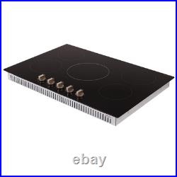 Electric Cooktop 12/24/30/36 Ceramic Induction Cooker 2/4/5 Burners Knob
