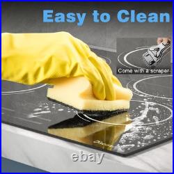 Electric Cooktop 24'' 4 Burners Stove Top Built-in Radiant Ceramic Sensor Touch