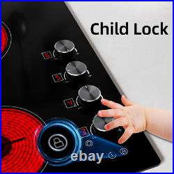 Electric Cooktop 24 inch Built-in Electric Cooktop with 4 burners 220-240V 6700W