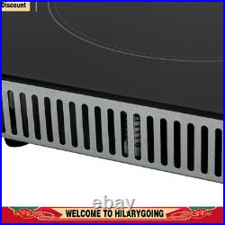 Electric Cooktop 24 inch Built-in Electric Stove Top 110V 2600W Knob Control US