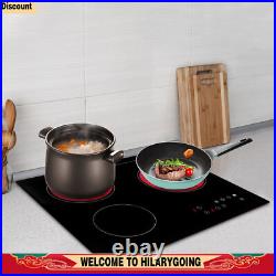 Electric Cooktop 24 inch Built-in Electric Stove Top 110V 2600W Knob Control US
