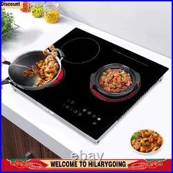 Electric Cooktop 24 inch Built-in Electric Stove Top 110V 2600W Knob Control US