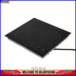 Electric Cooktop 24 inch Built-in Electric Stove Top 110V 2600W Knob Control US