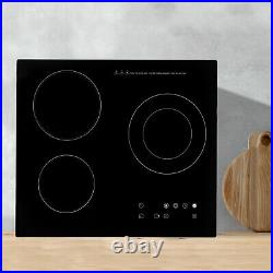 Electric Cooktop 24 inch Built-in Electric Stove Top 110V 2600W Knob Control US