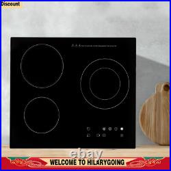 Electric Cooktop 24 inch Built-in Electric Stove Top 110V 2600W Knob Control US