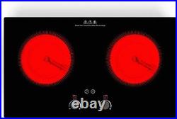 Electric Cooktop, 2400W Electric Stove Top, Countertop and Built-in Hot Plate w