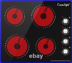 Electric Cooktop 30'' 4 Burners Stove Top Built-in Radiant Ceramic Sensor Touch Electric Cooktop 30'' 4 Burners Stove Top Built-in Radiant Ceramic Sensor Touch