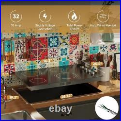 Electric Cooktop 30'' 4 Burners Stove Top Built-in Radiant Ceramic Sensor Touch Electric Cooktop 30'' 4 Burners Stove Top Built-in Radiant Ceramic Sensor Touch