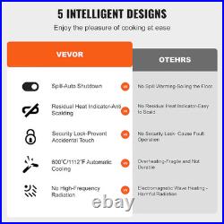 Electric Cooktop 30'' 4 Burners Stove Top Built-in Radiant Ceramic Sensor Touch