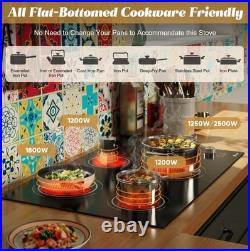 Electric Cooktop 30'' 4 Burners Stove Top Built-in Radiant Ceramic Sensor Touch Electric Cooktop 30'' 4 Burners Stove Top Built-in Radiant Ceramic Sensor Touch