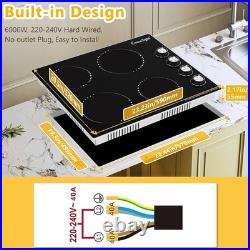 Electric Cooktop 30'' 4 Burners Stove Top Built-in Radiant Ceramic Sensor Touch Electric Cooktop 30'' 4 Burners Stove Top Built-in Radiant Ceramic Sensor Touch