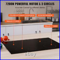 Electric Cooktop 30'' 4 Burners Stove Top Built-in Radiant Ceramic Sensor Touch