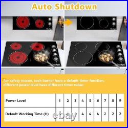 Electric Cooktop 30'' 4 Burners Stove Top Built-in Radiant Ceramic Sensor Touch Electric Cooktop 30'' 4 Burners Stove Top Built-in Radiant Ceramic Sensor Touch